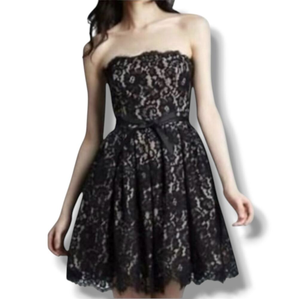 NEW WITH TAGS Robert Rodriguez Neiman Marcus Target Black Lace Dress Size 12